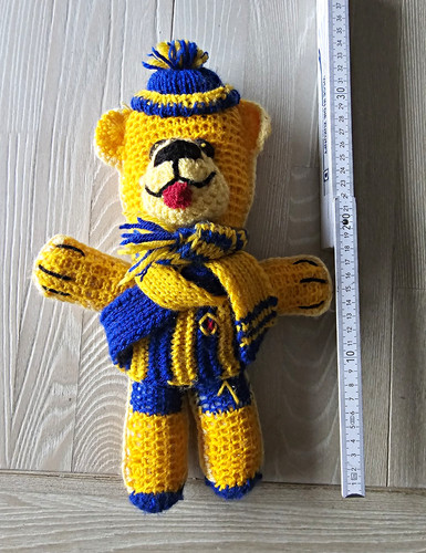 Gehäkelter teddybär - gehäkelter,